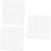 KALLORY 3sets Blank PVC Cards White Business Cards Blanks Small Note DIY Printing Double-Sided Coating Strong PVC Material 20pcs*3