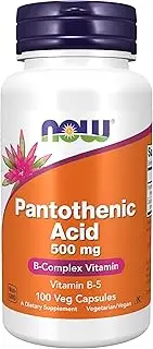 NOW Pantothenic Acid 500 mg,100 Capsules