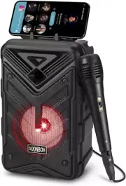 Portable Bluetooth Speaker with Microphones, Portable Bluetooth Karaoke Speaker