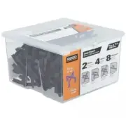 Ridgid 100 pack Navy Blue Snap N Space 8 in 1 Tile Spacers 1/8” inch & 1/4” inch