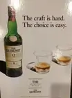 Glenlivet Scotch Cardboard Sign 15 By 20 Inch