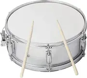 Professional Snare Drum Head 14 Inch with Drumstick Drum Key Strap for Student Band Silver One Size