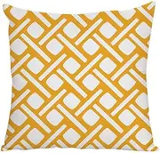 Cushion covers Cushion Covers Grey White Stars Outdoor Cushions Square Sofa Cushions Garden Cushions Outdoor Cushion Covers Bedroom Office Car Decorative Cushion Covers 40cm x 40cm(Beige Yellow Geomet