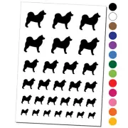 Alaskan Malamute Dog Solid Temporary Tattoo Water Resistant Set Collection