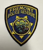 CA CALIFORNIA FREMONT POLICE DEPT RESERVE OFFICER PATCH ALAMEDA COUNTY #PDD8
