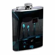 Vintage Alien Abduction D7 Flask 8oz Stainless Steel Hip Drinking Whiskey
