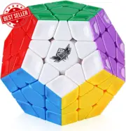 Cyclone Boys Megaminx Speed Cube Rainbow 3X3 Dodecahedron Puzzle Toy Stickerless