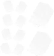 Zerodeko 10pcs Transparent Clothes Cover Bags Pe Dustproof Garment Storage for Dresses Suits Coats for Cleaning Use