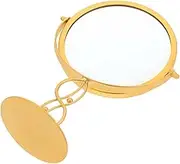HONMEET Elegant Swivel Makeup Mirror with Metal Stand for Bedroom Bathroom and Dresser Decor Compact Design for Spaces