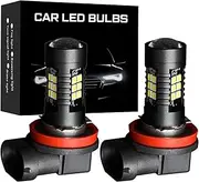 TGMGADANTV 2X H11 LED H16 JP H8 H9 Fog Light Bulbs Compatible With Renault Compatible With Megane 2 3 Compatible With Duster Compatible With Logan Compatible With Clio 4 3 Compatible With Laguna 2 fog