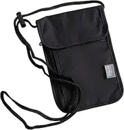 [scalingscal] Neck Pouch Chest Bag Travel Purse Unisex with RFID Protection Neck Pouch Small Passport Bag Neck Pouch Nylon for Cash Cards Keys and Passport Credit Cards