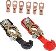 GLEAVI 1 Set Auto Battery Terminal Clip Quick Release Clamp Connectors for Car Truck Durable Safe Battery Cable Terminals with Positive Negative Markings for Easy Installation