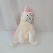 Aurora Purely Luxe 15” White and Pink Unicorn Sparkle Feet Stuffed Animal Plush
