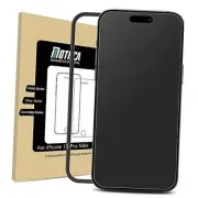 Matte Glass Screen Protector for iPhone 15 Pro Max (6.7 inch) Anti-Glare &