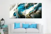 Spectacular Macro Gold Art 3 & 4 Panels Australian Made Wall Canvas High Quality