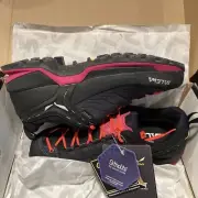 Shoes trekking women Salewa Mtn Trainer Gtx black us 7 eu 38 mid NIB gore tex