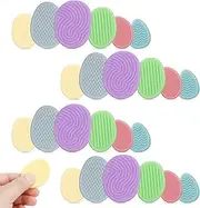 24Pcs Fidget Toys Adults Sensory Stone, Bright Color Texture Stone Toy with Smooth Edge, Textured Worry Stone for Autism Kids Calming Down, Fidget Stress Toys for Boys Girls