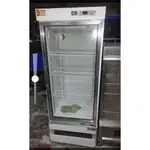 9成新～二手中古單門透明玻璃冷藏冰箱，保固3個月