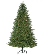 Sterling Tree Company 7.5ft High Stone Pine Pre-Lit Tree With Clear White Lights