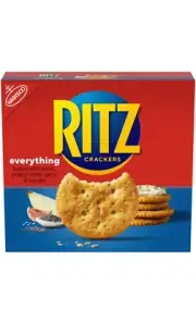 ⚫️New Limited Edition RITZ Everything Onion Poppy Seed Garlic Crackers 13.3oz