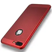Mesh Dissipating Heat Anti Fingerprint PC Case For iPhone 7 Plus/8 Plus 28 RED