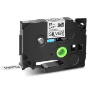 Compatible with Brother P-Touch TZ TZe-931 Black on Silver Tape Label 1/2” 26ft