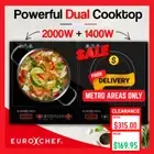 EuroChef Electric Induction Cooktop Portable Kitchen Ceramic Cooker Cook top Hob