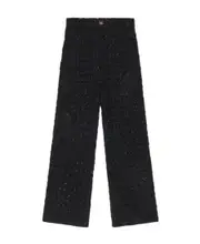 Balenciaga Tweed Metallic Thread Trousers S,XS,M black