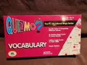 New/sealed QUIZMO VOCABULARY ~ Language Arts Educational Bingo Game AGES 10-13
