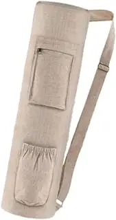 ａ aternee Yoga Mat Bag Yoga Bag with Shoulder Strap Handmade Multi Pockets with Zipper Mat Holder Yoga Mat Carry Bag for Park Travel
