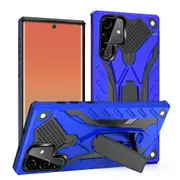 For Samsung Galaxy S22 Ultra Case Armour Shockproof Tough Cover Kickstand Blue