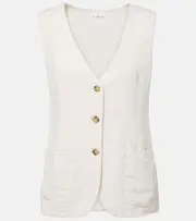 [Velvet] Velvet Acie linen vest AU 8 white