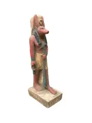 Statue of Anubis standing very cool old art style handmade by me