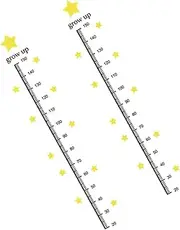 GLSTOY 2 Sheets Height Wall Sticker Growth Stickers Growth Chart Wall Hanging Ruler Height Chart Height Wall Ruler Wall Decal Height Measurement for Height Growth Chart