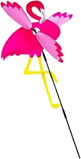 Outanaya 1pc Flamingo Windmill Flamingo Pinwheels Flamingo Stake Spinner Flamingo Outdoor Decor Outdoor Statue Garden Pinwheel Garden Lawn Pinwheels Sun Catcher Windmill PVC