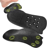 [Generic] Magnetic Insoles, Shoe Pads Massage Relief Cushion, Arch Support Pain Reliever, Comfort Cushioning Massage Correctors, Massages Relief Orthotic Inserts, for Walking, Running, Standing (M)