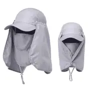 Men Women Sun Protection Hat Wide Brim Fishing Caps With Neck Flap