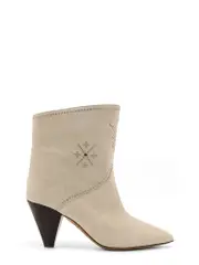 [Isabel Marant] Isabel Marant-Loline Suede Ankle Boots With Micro Studs-Donna 37