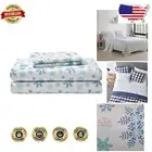4-Piece Full Cotton Flannel Sheet Set with Deep Pockets – Perfect Holiday Gift