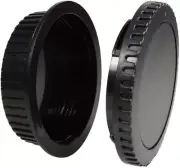 5x Body Cap & Camera Rear Lens Cover Compatible with Canon EOS EF EF-S Mount