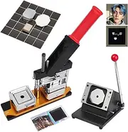 Photo Magnet Machine, Fridge Magnet Machine, 100-Piece Starter Set for DIY Square Magnets (2x2Inch/5x5cm), Birthday & Crafting Photo Magnet Machine