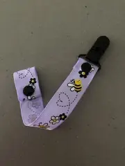 Baby Dummy Clips Pacifier Chain Soother Holder Dummie Strap Bees