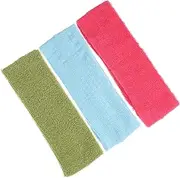 [GALPADA] 3pcs Breathable Sports Headbands for Women and Men Moisture Wicking Sweatbands Non Slip Athletic Headbands for Yoga Running Fitness and Gym Activities and Neon