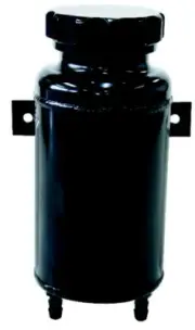 Aeroflow Universal Radiator Overflow Tank 8" X 3.5" -4 Orb Black AF77-1015BLK