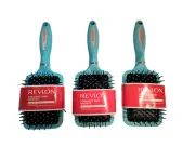 Revlon Straight&Smooth Paddle Brush Hair Brush Soft Feel 3 Green