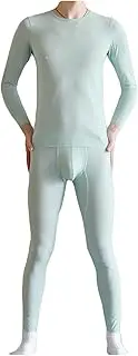 [Dressnu] Thermal Underwear Set Men's Thin Ultra-Thin Tight Shirt Underpants