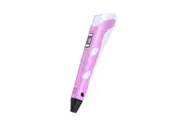 Ozoffer LCD Screen 3 Free Filaments Doodle Drawing Kid Gift 3D Printing Pen Set Printer Pink