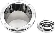 ABS Car Fuel Door Gas Tank Cover Fuel Tank Cap Trims Compatible For Hummer H2 2003 2004 2005 2006 2007 2008 2009 Car Styling Accessories(Silver)