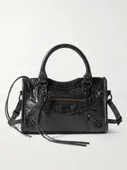 [Balenciaga] Balenciaga - Le City Nano Textured-leather Tote - Black - One size One size Black