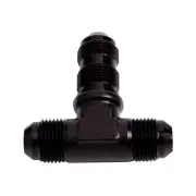 Aeroflow AF834-06BLK Bulkhead Tee -6AN Black Bulkhead On Side AF834-06BLK